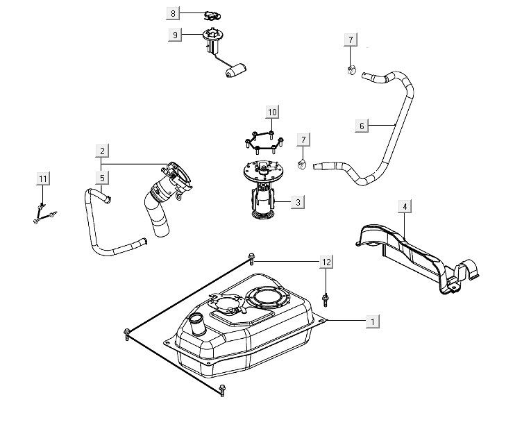 Treibstofftank Kymco People S150i E4