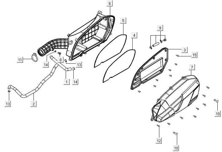 Luftfilter Kymco New Downtown 350I ABS