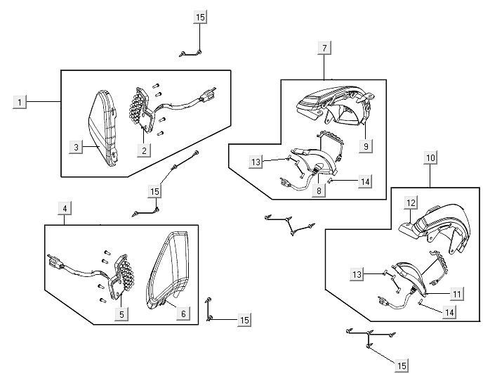 Blinklicht Kymco E-Vitality