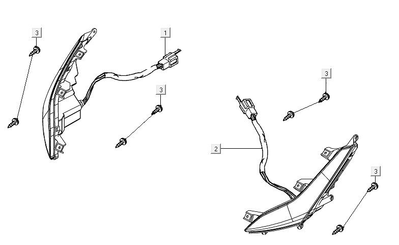 Blinker vorne Kymco People S150i E4