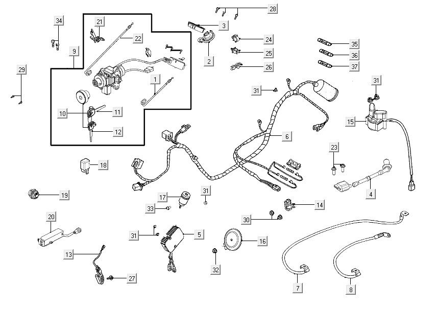 Kabelbaum Kymco People S150i E4