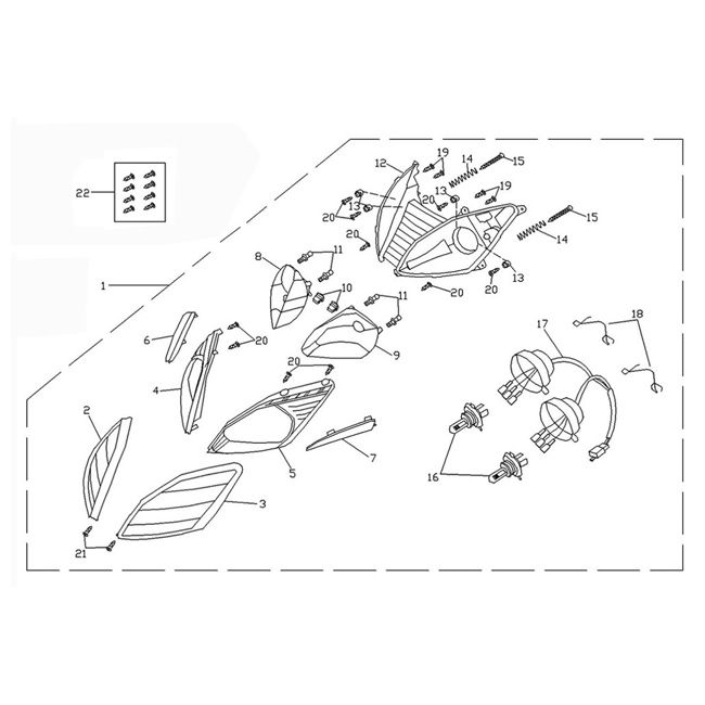 Scheinwerfer BTC F22