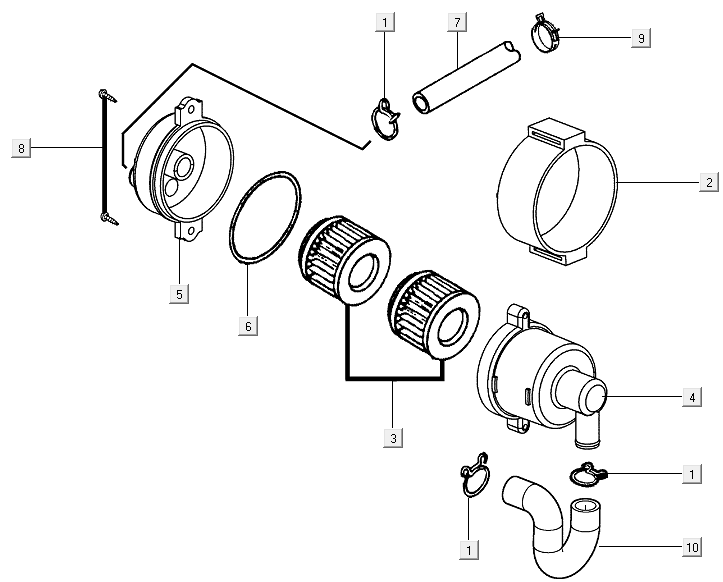 Luftmembran Kymco Xciting 500R EVO