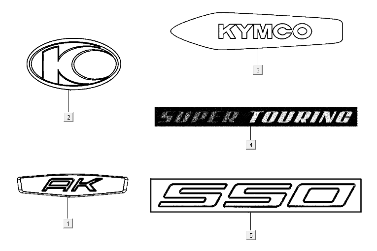 Embleme Kymco AK550i