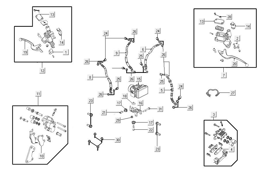 Hauptbremszylinder Kymco People S150i E4