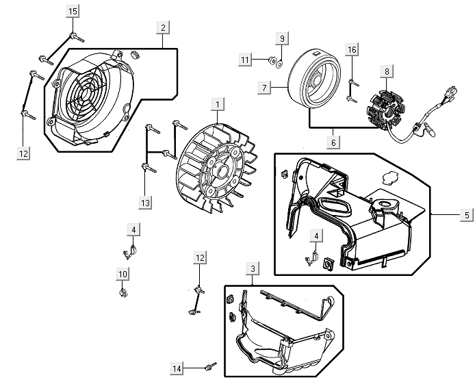 Zündungskühlung Kymco New Like 150I E4