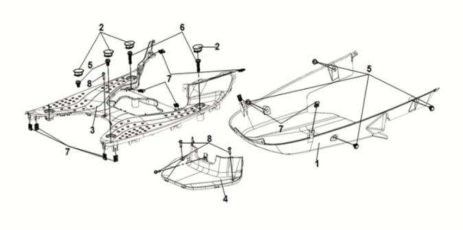 Grundplatte - Mitteldeckel Sym Symphony ST 50 E5