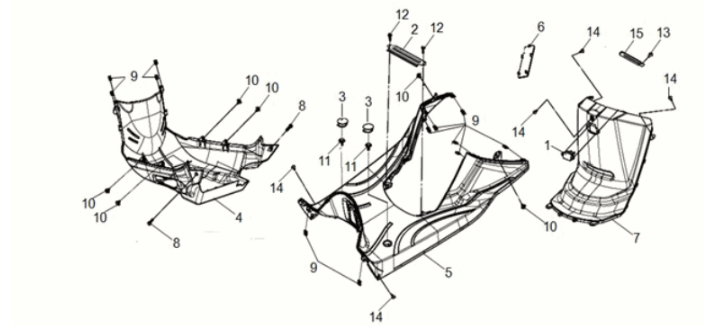 Grundplatte Sym Mio 50I E5