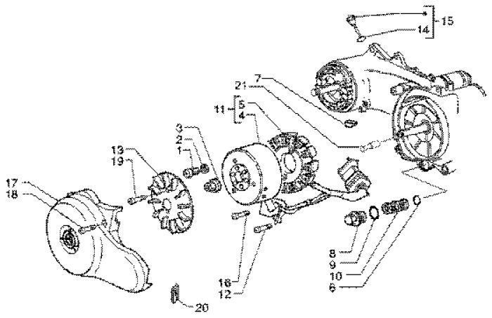 Zündung Piaggio Liberty 4-Takt bis 2005