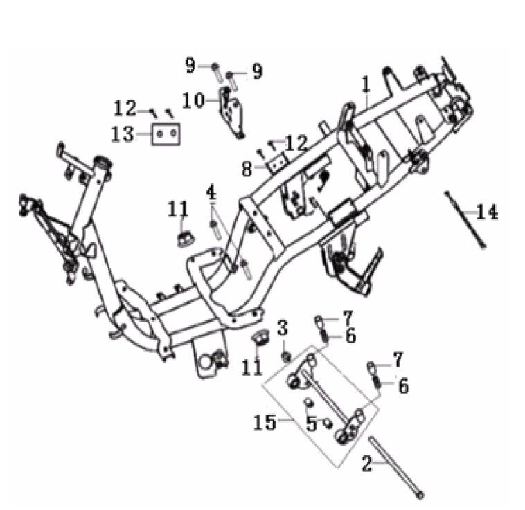 Rahmen Generic Cracker black 2010 2-Takt 25