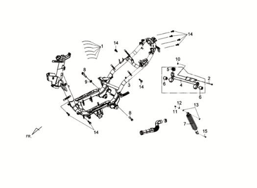 Frame Sym Crox 50 E3