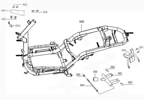 Rahmenteile Benzhou ZN50QT-36 creme