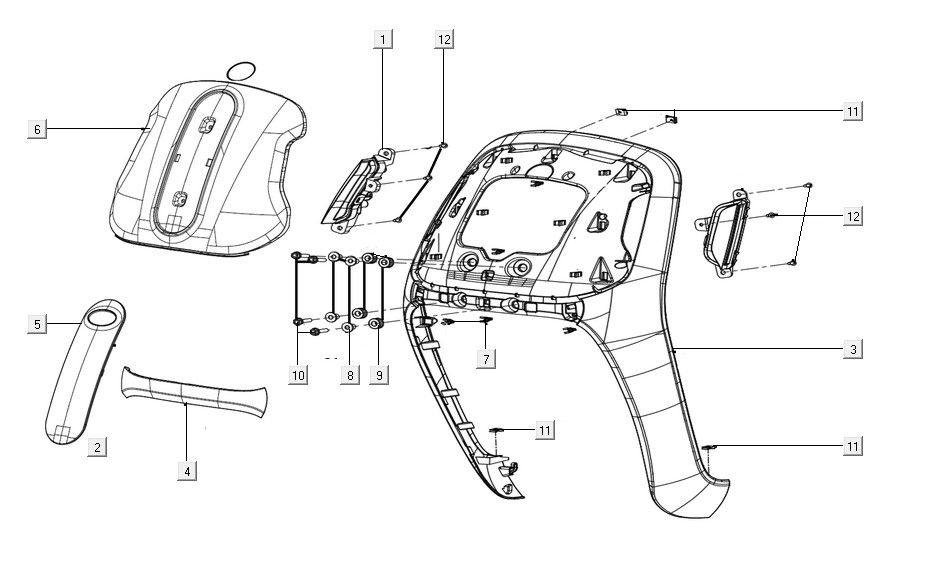 Front cover assy Kymco Filly 50 E5+ Mat rood