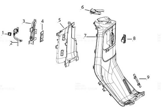 Vorderwand 2 Yadea E8S