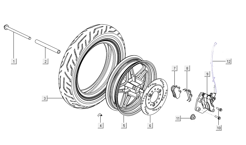 Vorderrad - Bremse Niu M+ Sport