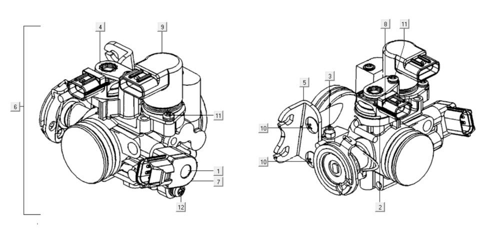 Gassgriffe Kymco Gti 300i