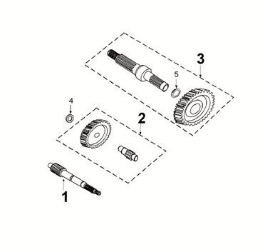 Gearbox - kickstarter Peugeot Speedfight 4 50i E5