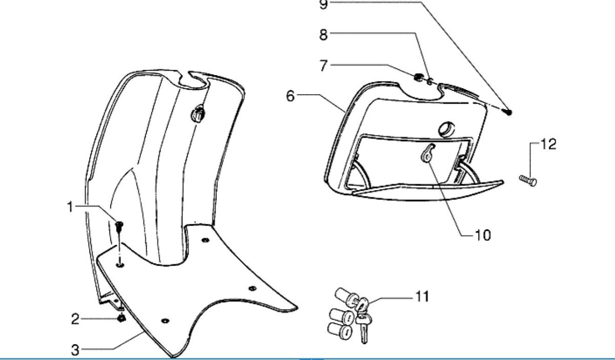 Beinschild Piaggio Zip RST 50 2T AC