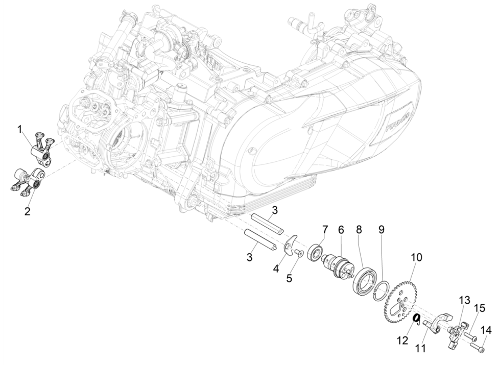 Unterstützung für den Gruppenausgleich Vespa GTS 125 4T E5 ABS 2021 (EMEA)