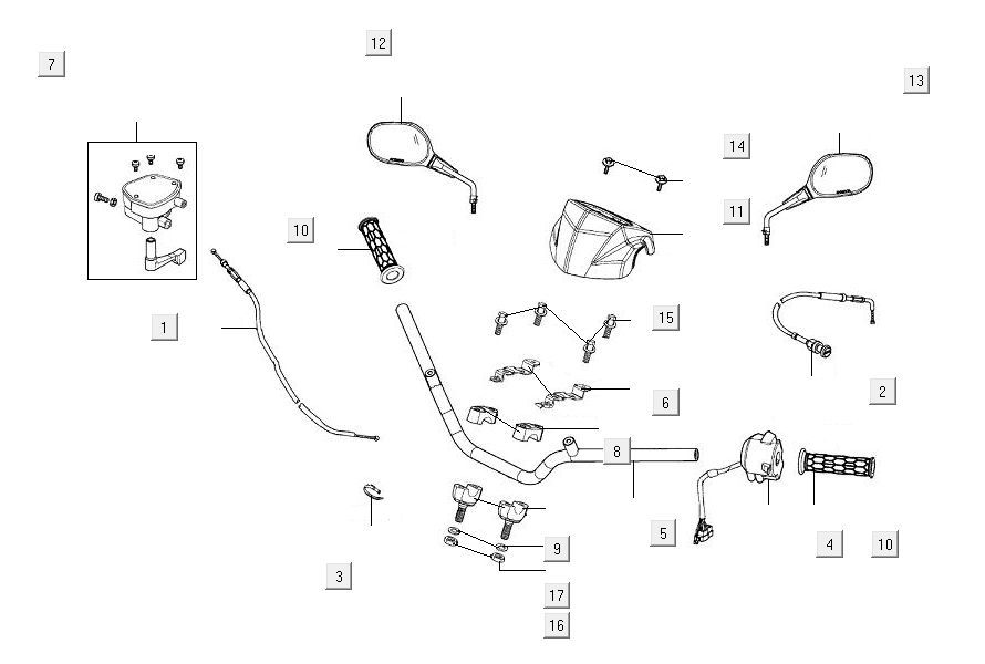 Lenkungsteile Kymco MXU 300