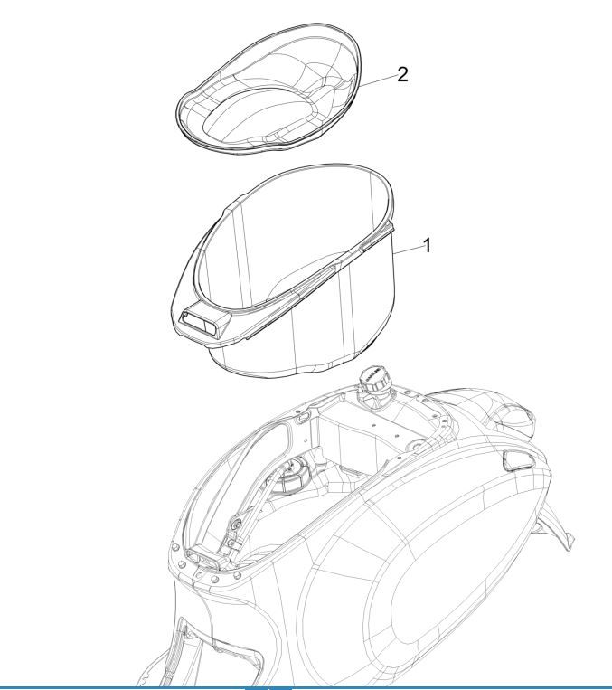 Helmfach Vespa Sprint 125 4T 3V IE ABS