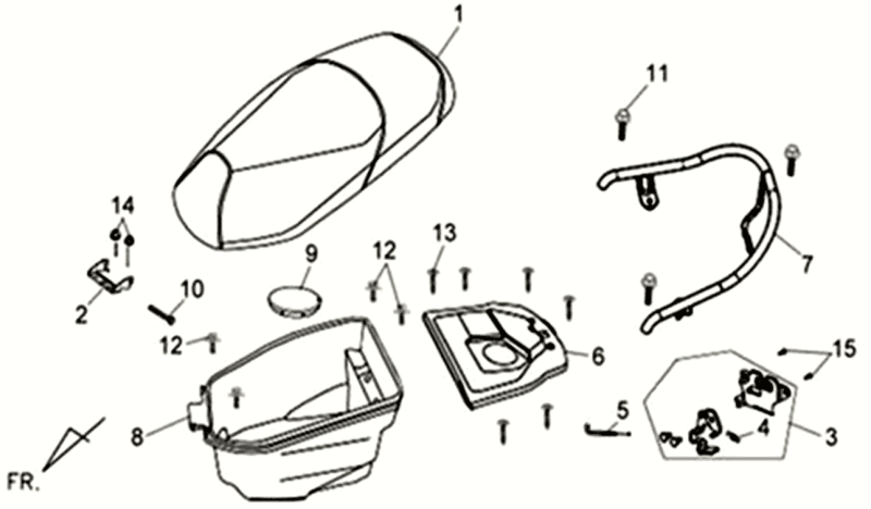 Helm Face Sym Allo GT (WH006 S882U) weiß/silber