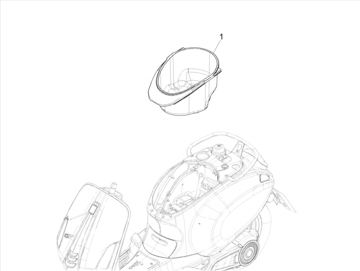 Helmfach Vespa Elettrica 25/KMH SCH E5 2021 (EMEA)