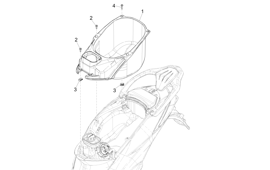 Helmabfalleimer Piaggio Liberty 50 4-Takt (IGET Euro 4)