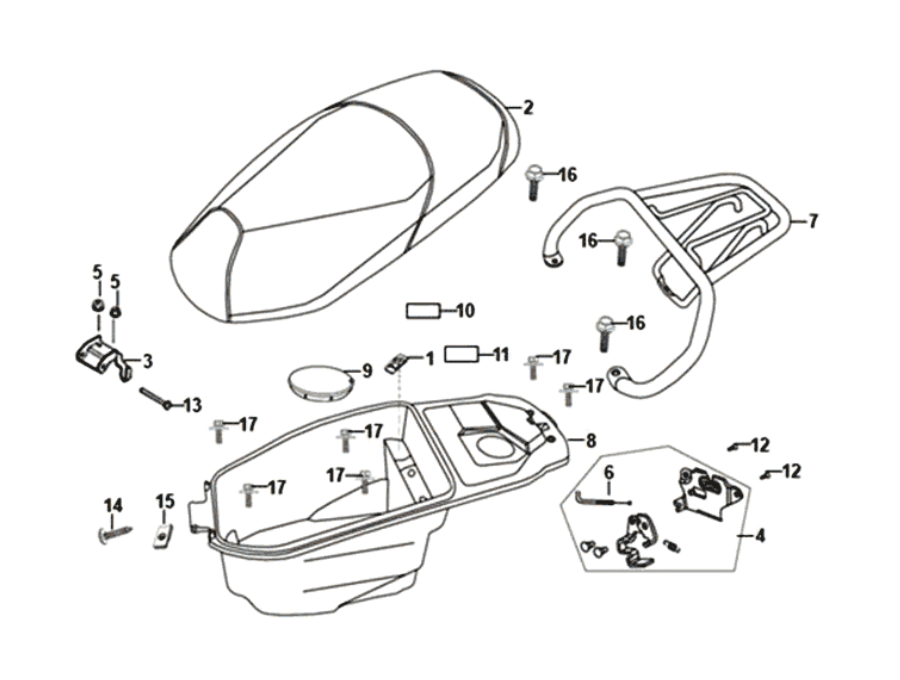 Helmface Sym Fiddle II euro4 (WH-006) Weiß