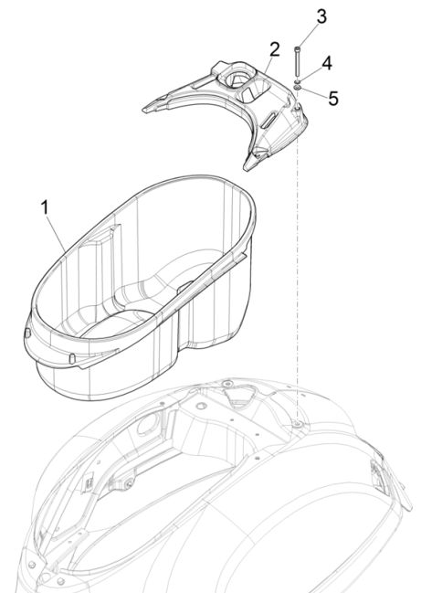 Helmfach Vespa GTS 125 4T E5 ABS 2021 (EMEA)