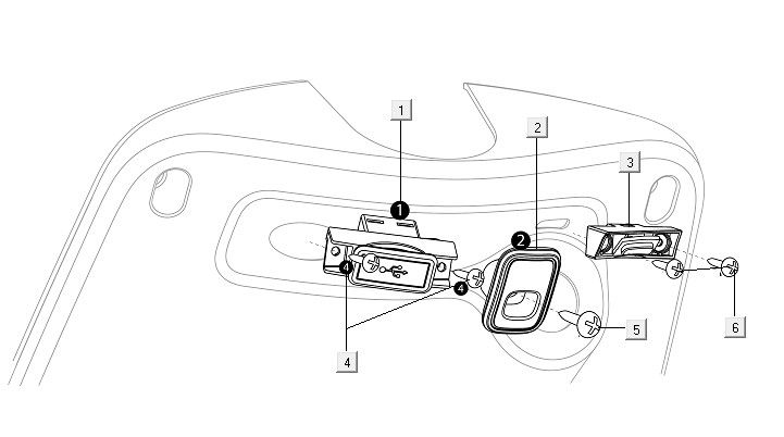 Taschenhaken - USB Niu M1