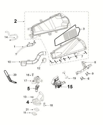 Injection system Peugeot Speedfight 4 50i E5