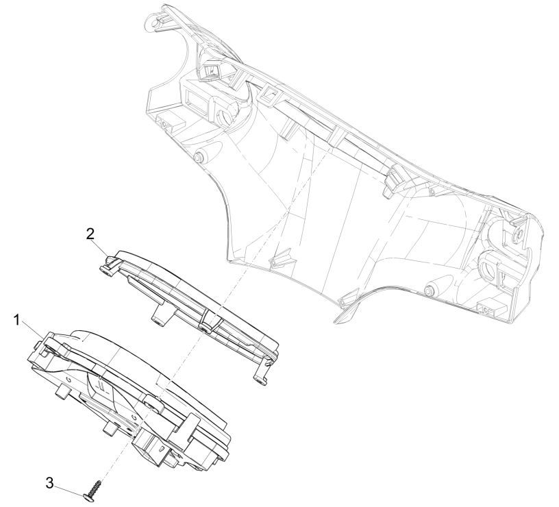 Instrumentengruppe - Cruscotto Piaggio Liberty 125 4-Takt 3V IE ABS (IGET Euro 5)