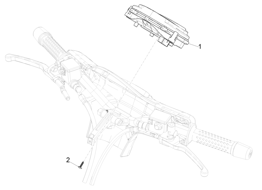 Instrumentengruppe - Cruscotto Vespa GTS 125 4T E5 ABS 2021 (EMEA)