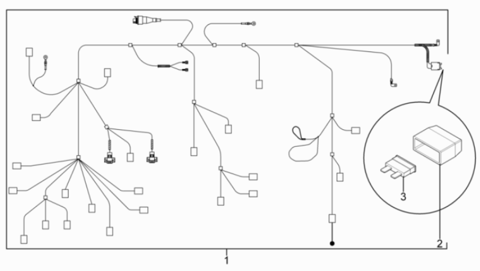 Piaggio Typhoon 50 2-Takt Euro 3 2011 Kabelbaum