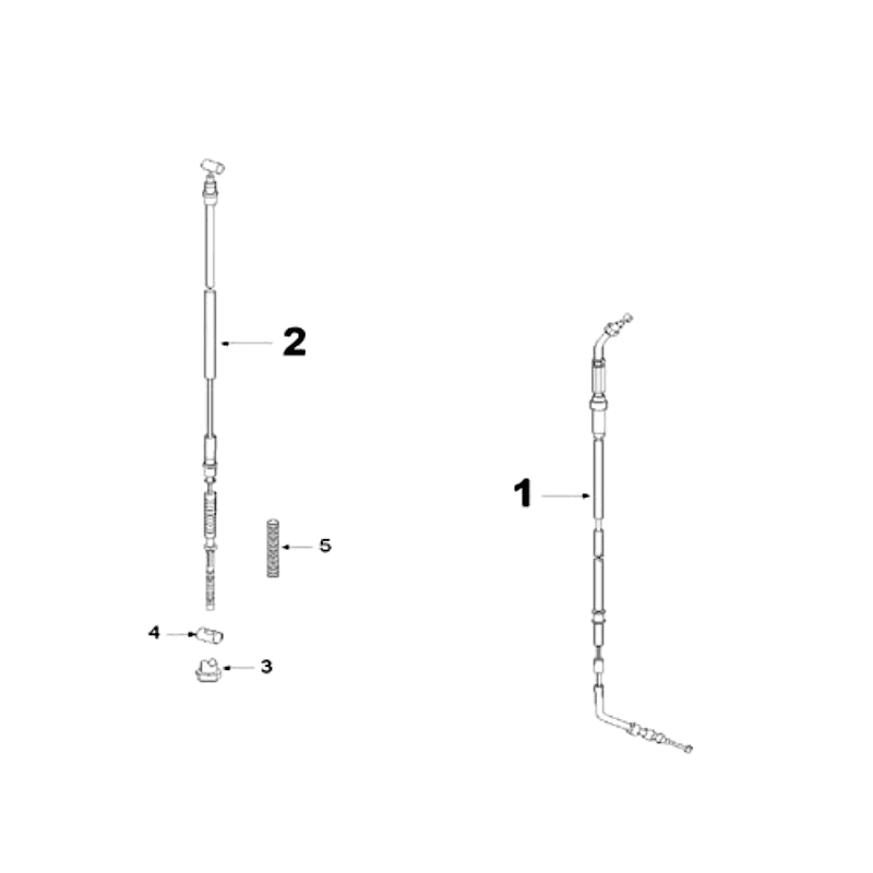 Kabel Peugeot V-clic Silbergrau