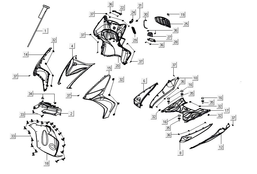 Hauben AGILITY 16+ 4T 200i Mattes Metallic-Silber