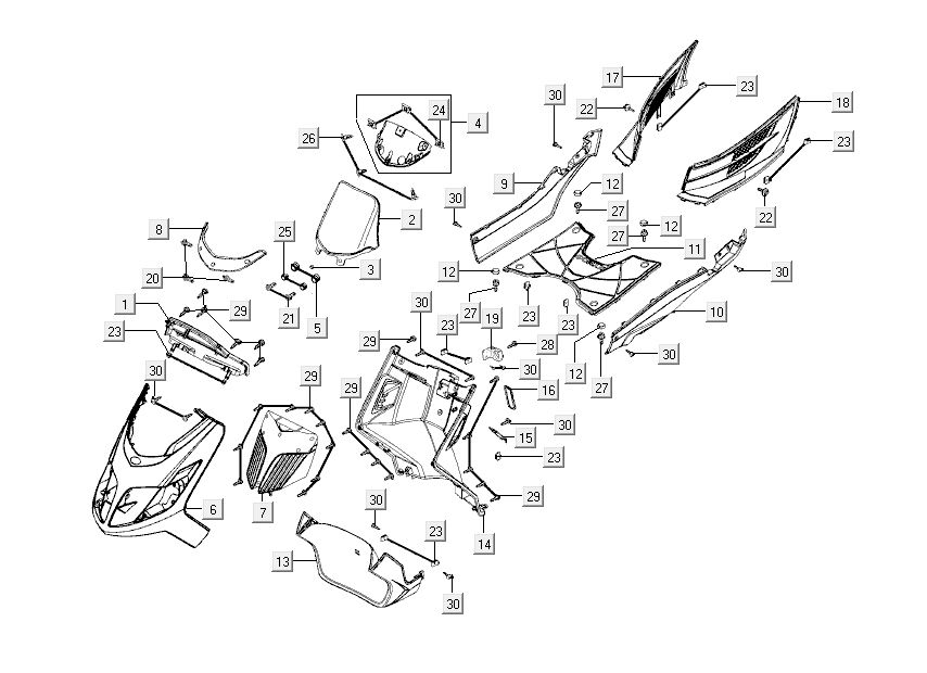 Kymco New Dink 4-Takt weiß