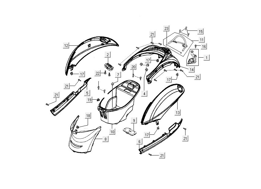Haare schneiden Kymco Sento 4-Takt braun