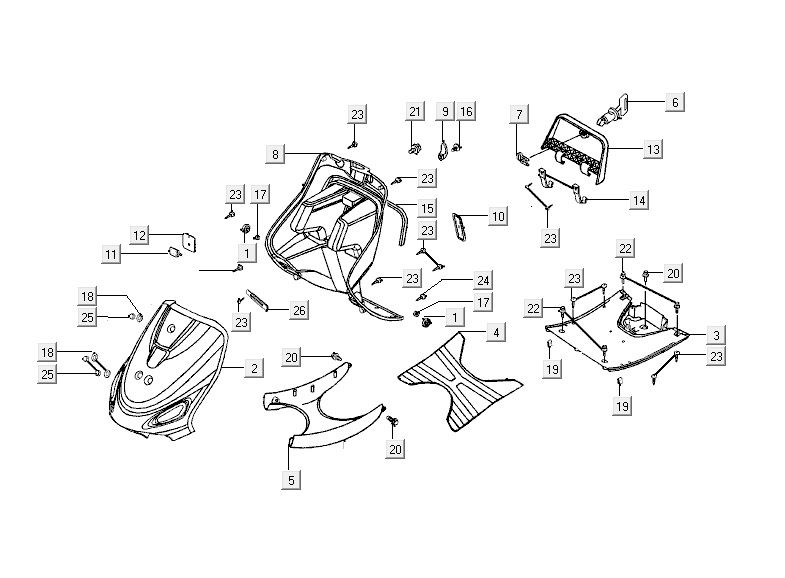 Hauben Kymco ZX 2t ac blau limitiert