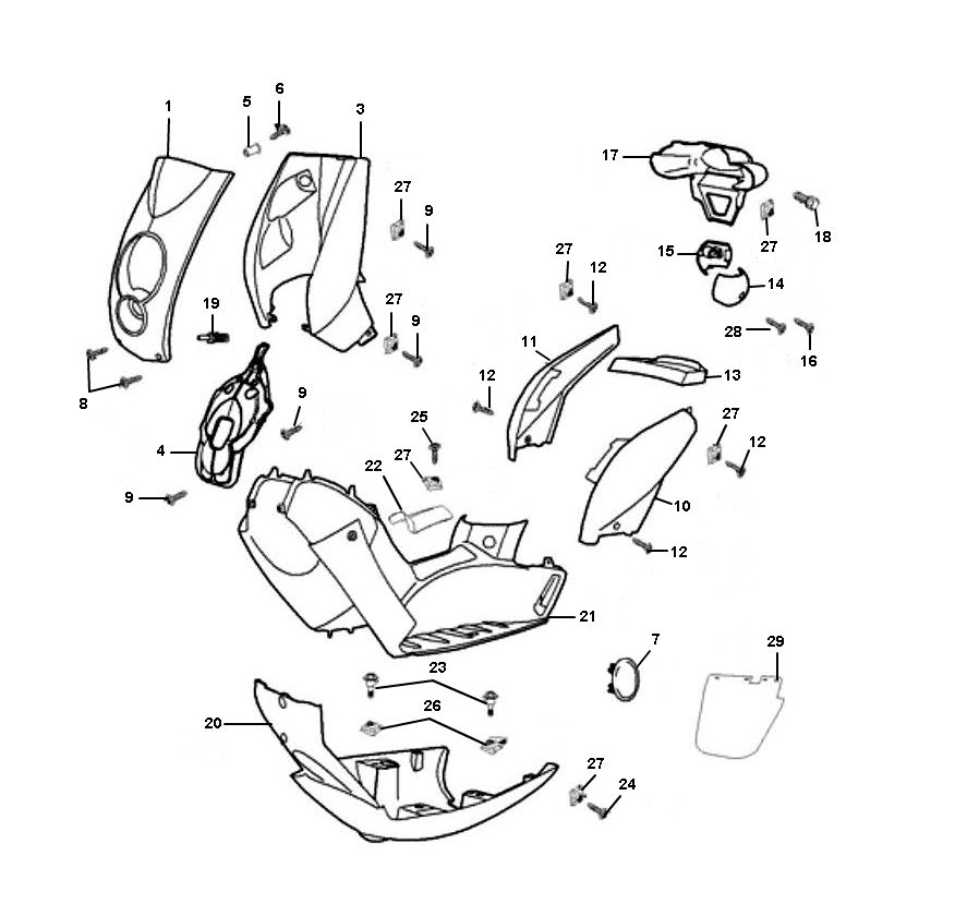 Teile Peugeot Ludix pro 2-Takt