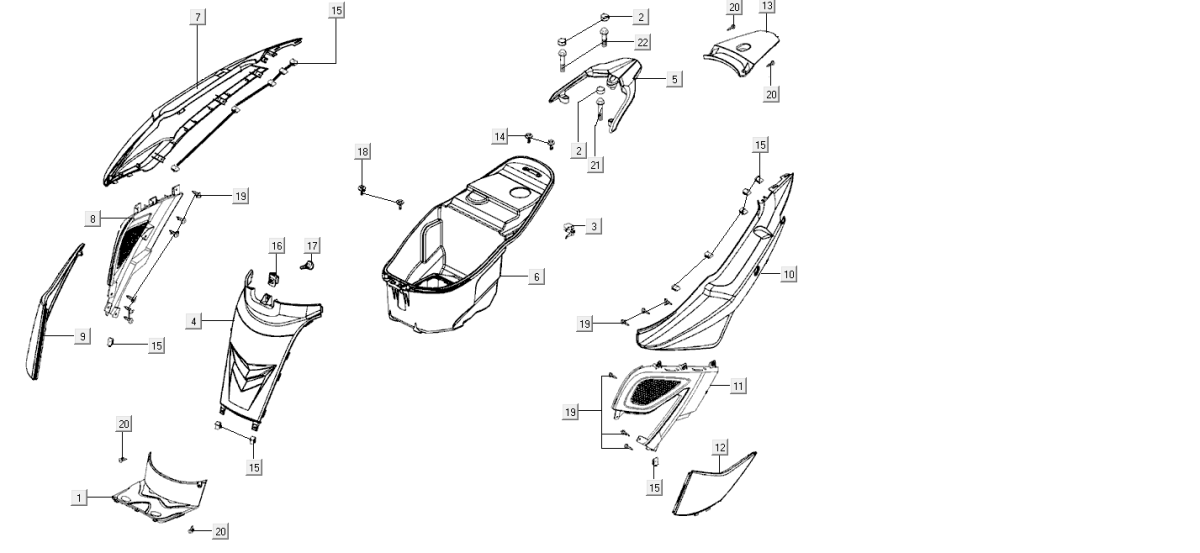 Hauben Kymco Super8 Street 50i E4 Matt Grau