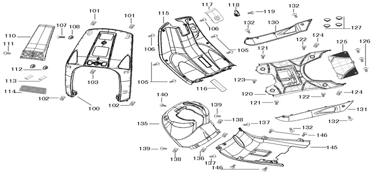 Kappenteile für China Star50 creme terra