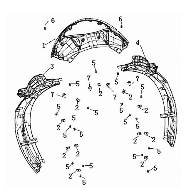 Kappenteile für Generic Roc Silber 2010 2-Takt