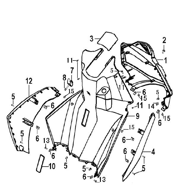 Haubenteile für Generic Xor stroke 2009 2-Takt