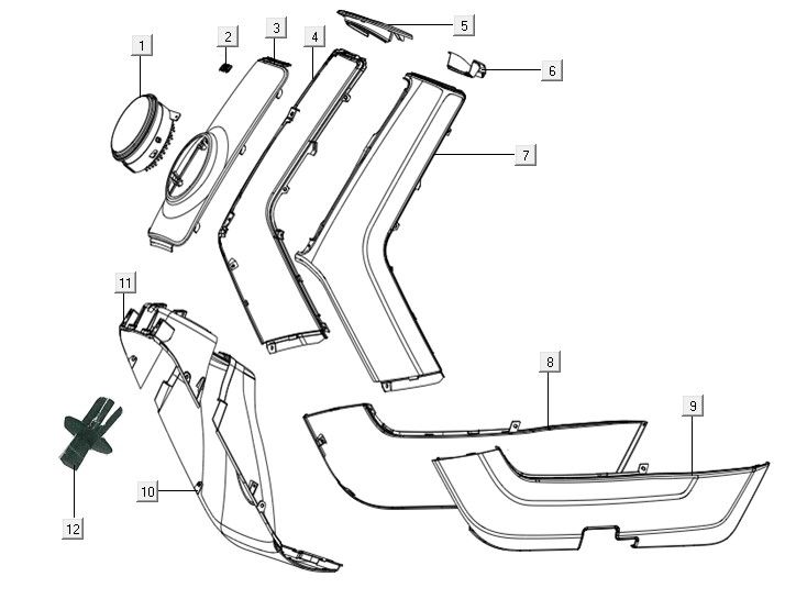 NIU N1S Frontabdeckungen