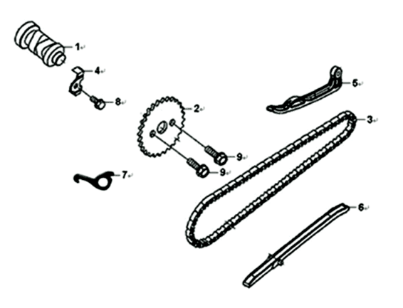 Ketten-/Kettenspanner Sym Symphony ST 200I