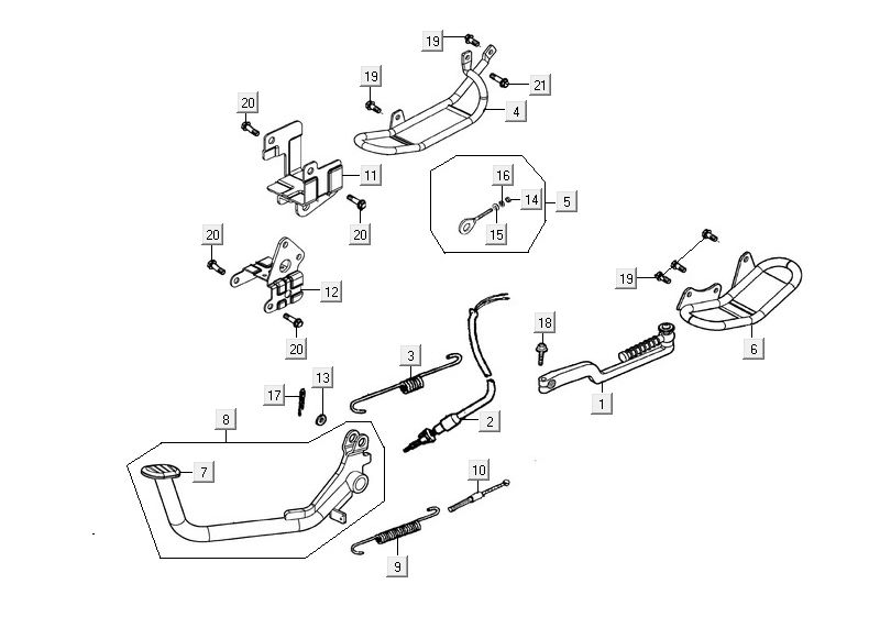 Kickstarter Kymco Maxxer 90 Schwarz