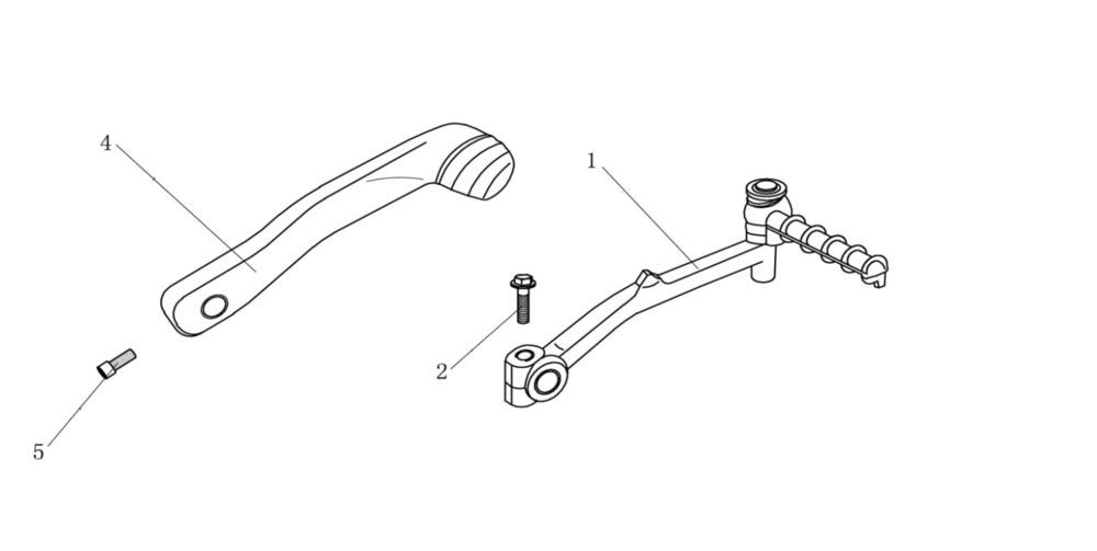 Kickstarterpedal AGM Venom weiß