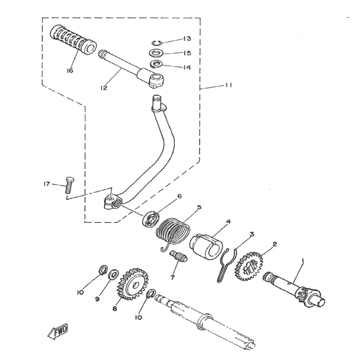 Kickstarter Yamaha DT-50 MX